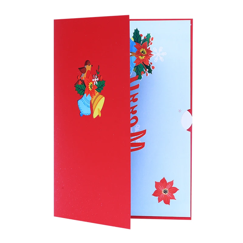 Creative Greetings  3D Pop Up Christmas Cards Greeting Card For Holiday  Gift With Envelope and Message Tag