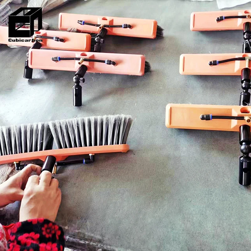 China Factory Carbon Fiber Telescopic Pole With Brush Cleaning Telescopic Pole