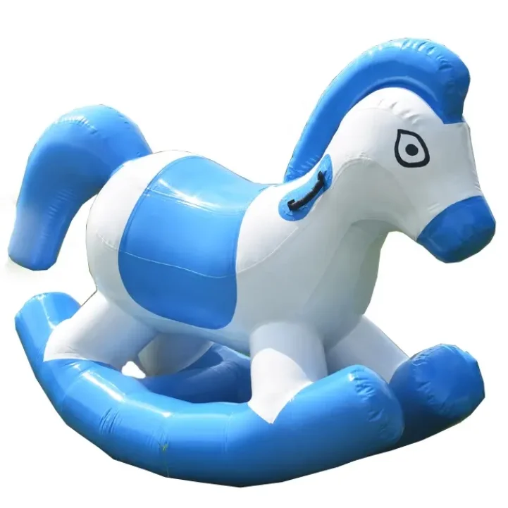 Hot selling commercial inflatable toy game kids favorite closed horse rocker toy wholesale small inflatable sport game