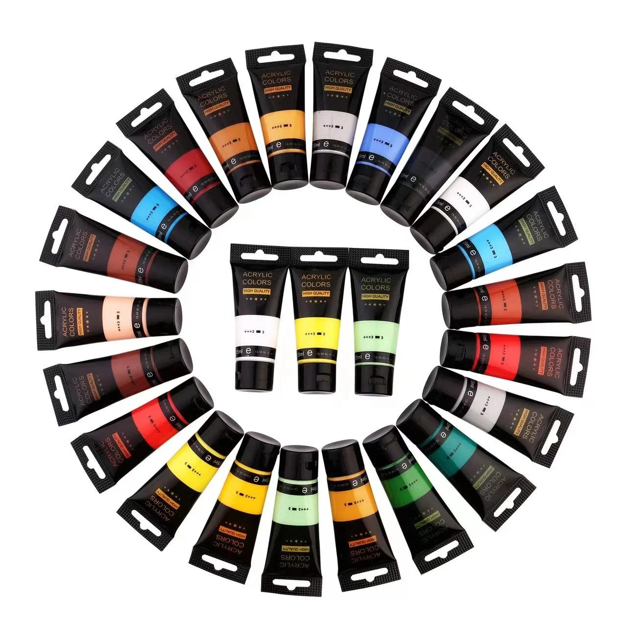 35ml 12 colors Acrylic Paint Set  24 colors Art Painting set for School Students and Art Studios