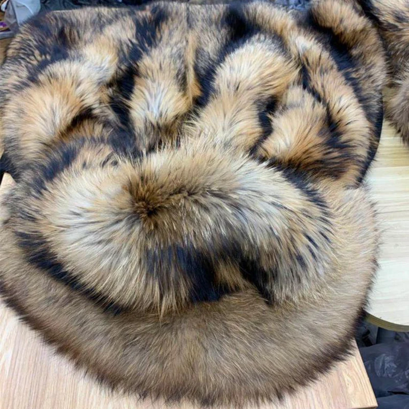 2022 Women Fashion Winter Fur Coats Luxury Men Real Raccoon Fur Parka Coat With Huge Hood Ladies Super Nice Quality Fur Jacket