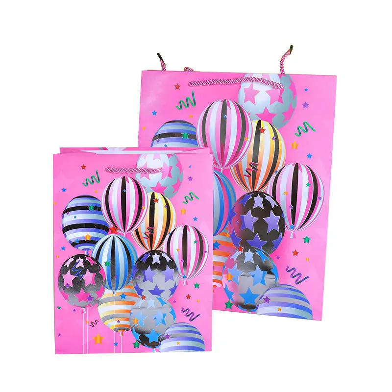 Kairui 2022 New Arrival Kids Elegant Logo Clothing Shopping Gift Jewelry Packaging Paper Bag Pastel