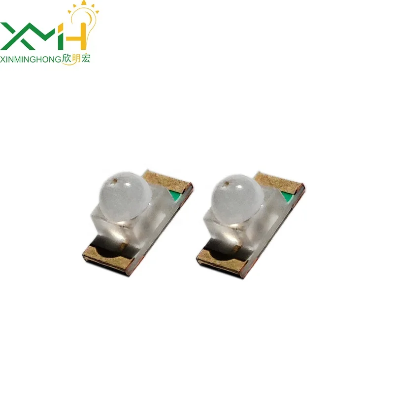 Smd 1206 led with dome lens small angle 3216 red lamp diode smd