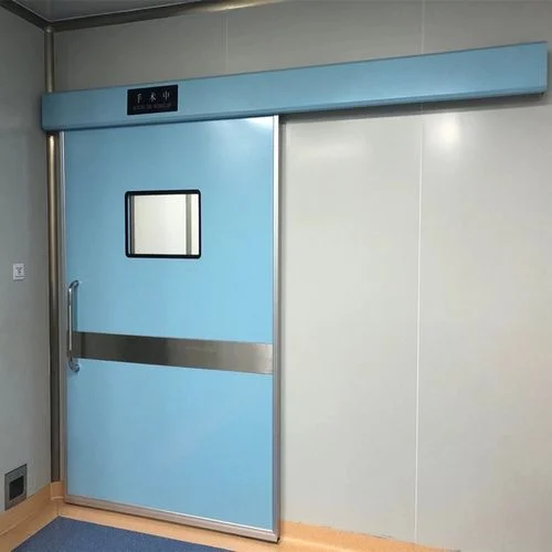 Support customized automatic sliding doors clean room door operation room door with metal sensor lock windows and blinds