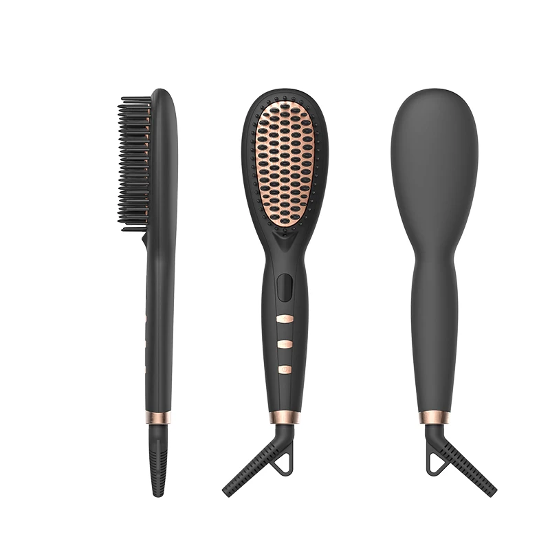 2 in 1 multifunctional electric hair straightener brush hair keratin treatment straightening hot electric comb