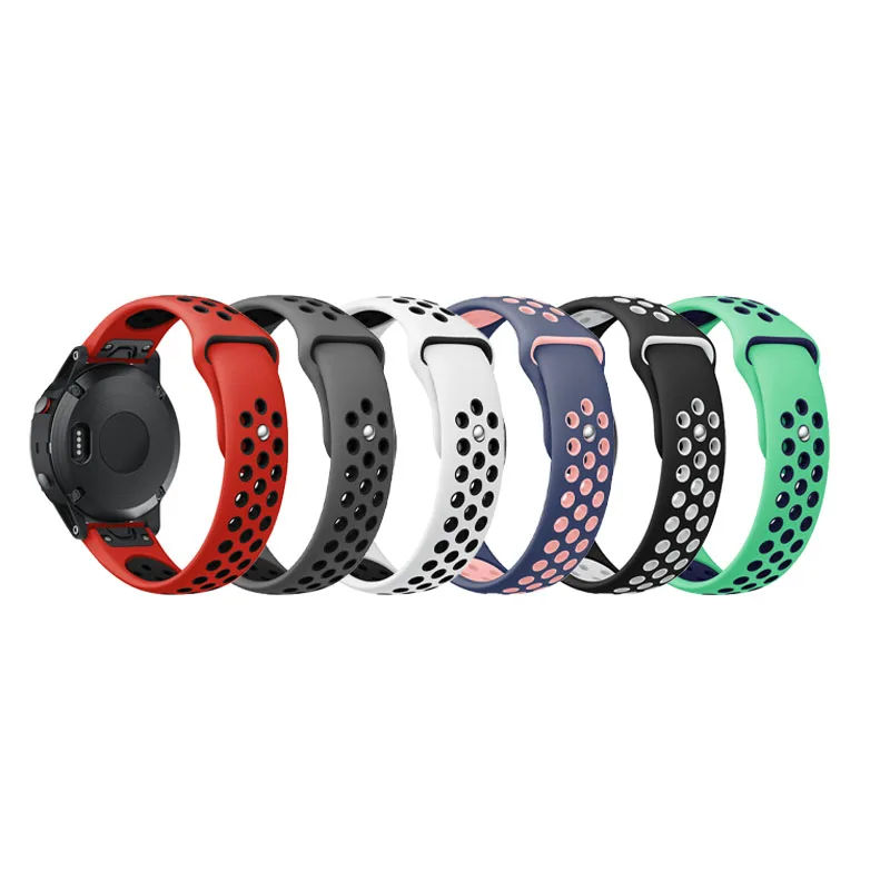 22mm Soft Silicone Sport Replacement Band For Garmin Fenix 5/5 Plus/6/6 Pro/Forerunner 935/Aproach S60/Quatix 5/Instinct