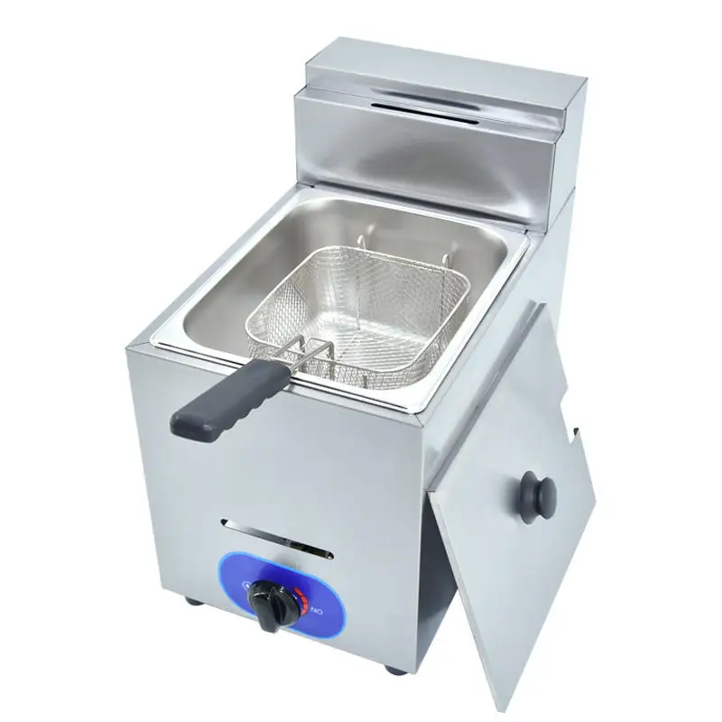 Hot Selling Fully Stainless Steel Gas Commercial Deep Fryer Fcommercial Deep Fryer Gas Rom Factory Direct