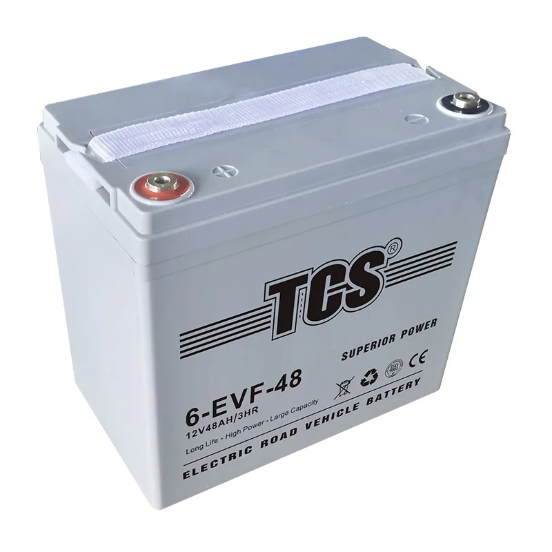 Tcs 12V 48ah Agm аккумулятор для хранения энергии свинцовый углерод для сельскохозяйственного электромобиля