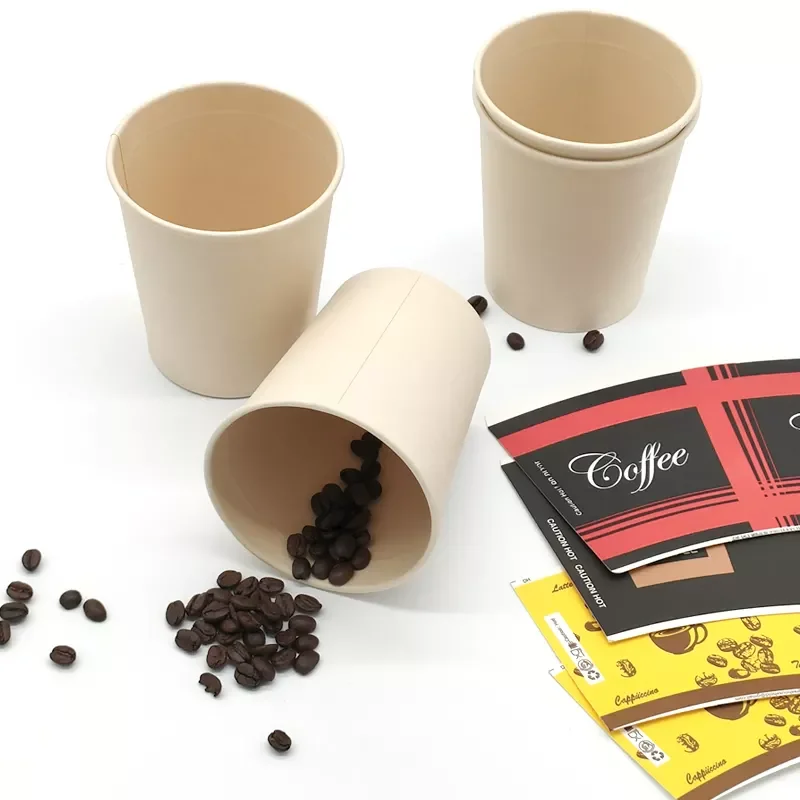 Cup Making Machine Coated Matt Laminating Paper Cup Fan Used PE Food Grade Cup Paper Disposable Customized Size