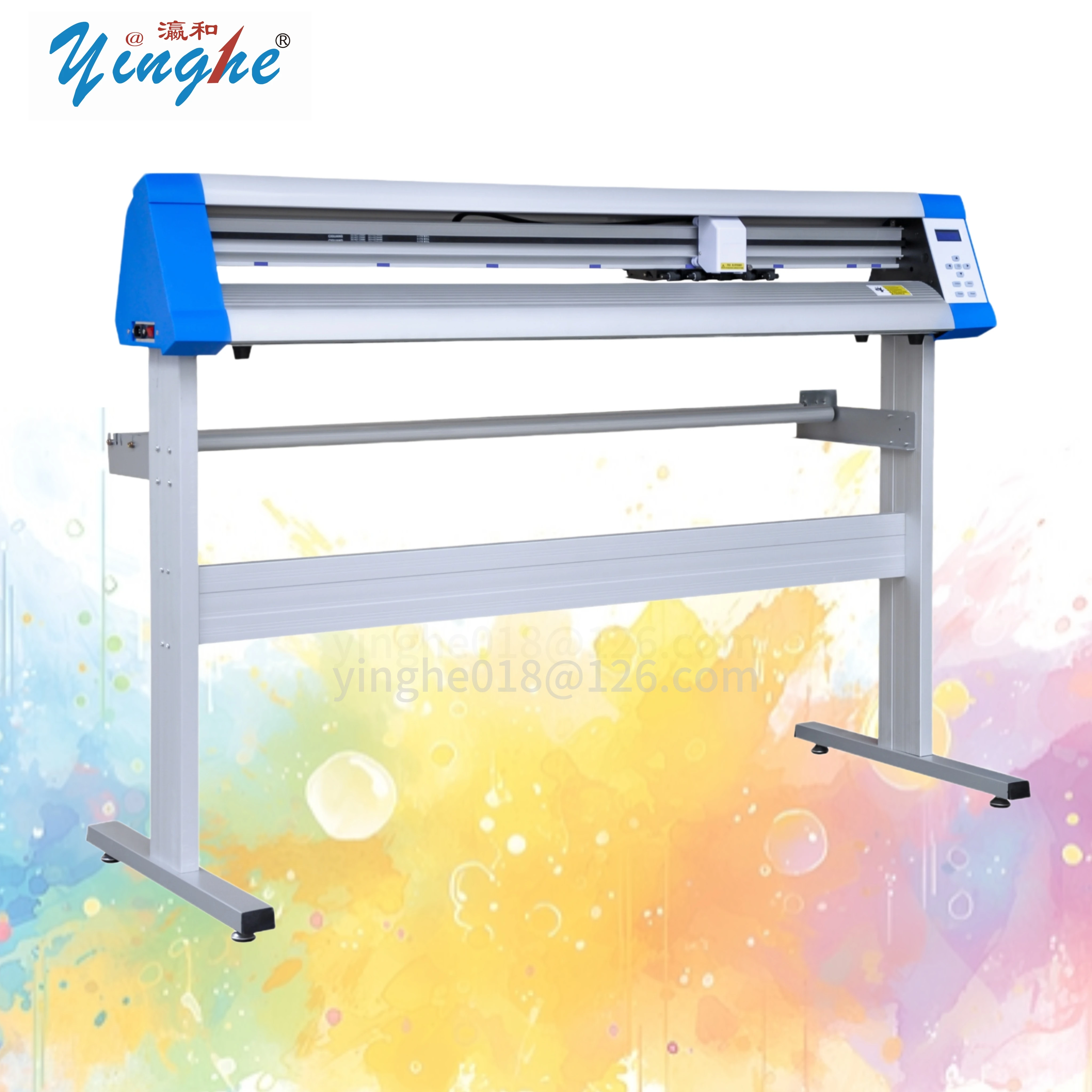 Yinghe Brand 4ft 1200G Vinyl Cutting Plotter With Camera Machine Signmaster PU Film Automatic Border Patrol 48' Contour Cutter