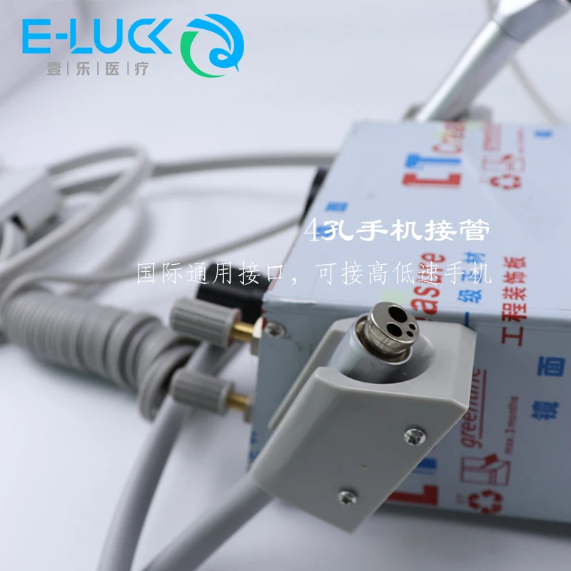 Portable Weak Suction Turbine Unit MINI Turbine Unit with Three Way Syringe 2 and 4 holes system Portable Dental Turbine Unit