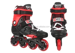 macco high quality freestyle slalom ABEC-5 adult inline skates PP hard shell 85A PU wheel outdoor sports OEM black&red