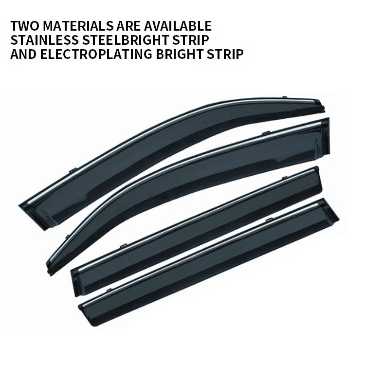 car door windows sun vent visor wind deflector window visor for toyota highlander 2015-2021 door visor