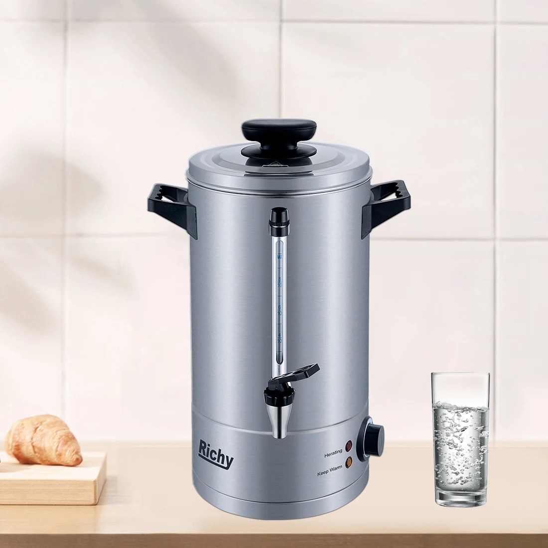 Commercial electric water urn kettles water boiler milk tea coffee drinking bucket dispenser water boiler