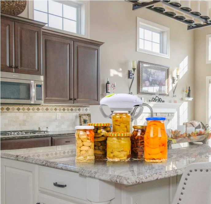 Home Electric Plastic Automatic Adjustable Bottle Can  Easy  Jar Opener Kitchen Gadgets Home Essential Helper for Seniors