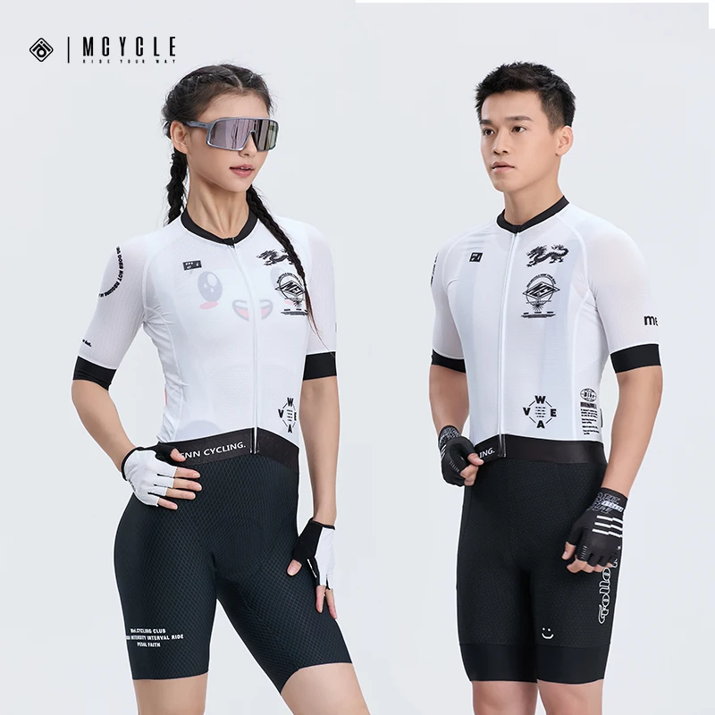 Mcycle Professional Unisex Cycling Clothing Custom Sublimated Printed Breathable Bicycle Shirt Custom Lightweight Bike Jersey