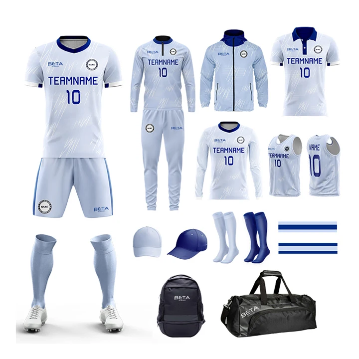 BETA Custom Soccer Shirt Wear Football Kit Dropshipping Football Shirt Football Uniforms Set Sublimated Soccer Jersey For Sale