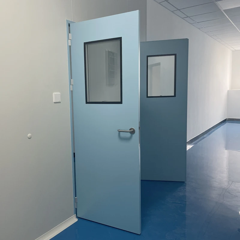 Pharmaceutical Factory Steel Door Airtight Swing Open Clean Room Doors