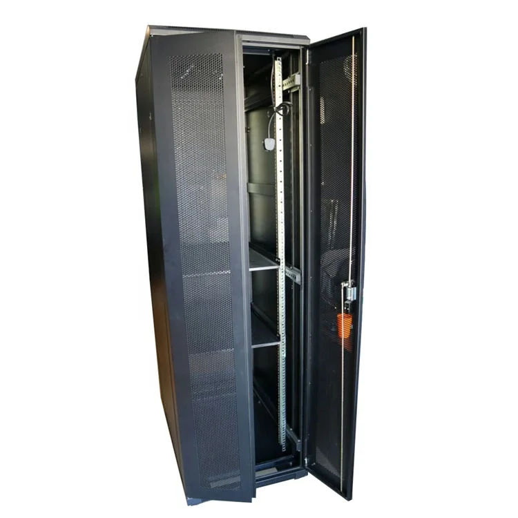 19 inch OEM SPCC Network Cabinet Mesh Door High Ventilation Assembled 800*1000 42U Server Rack