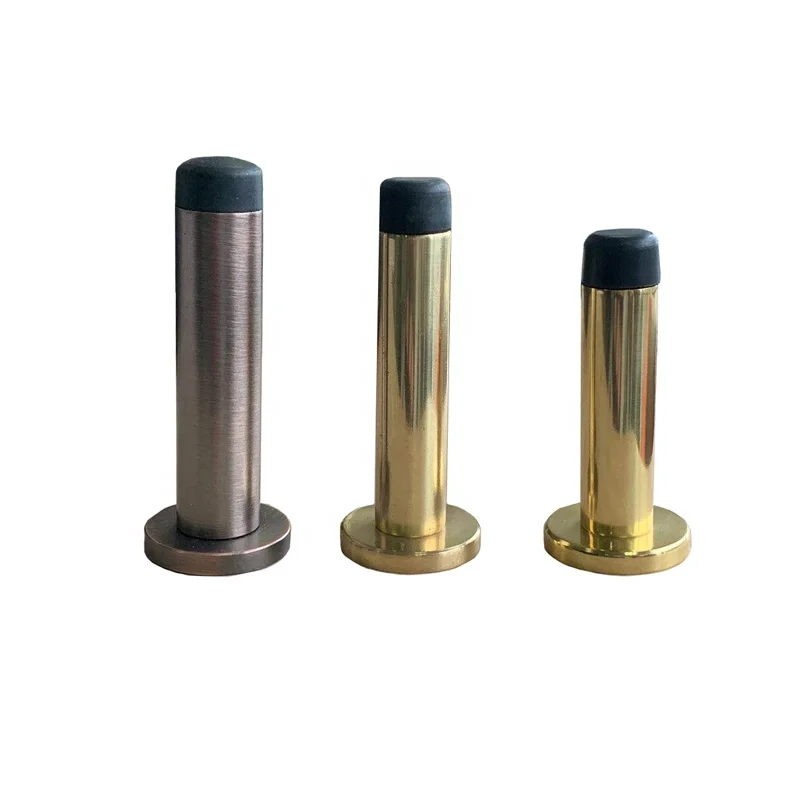 Wall Mounted crash door stop  - Polished Brass