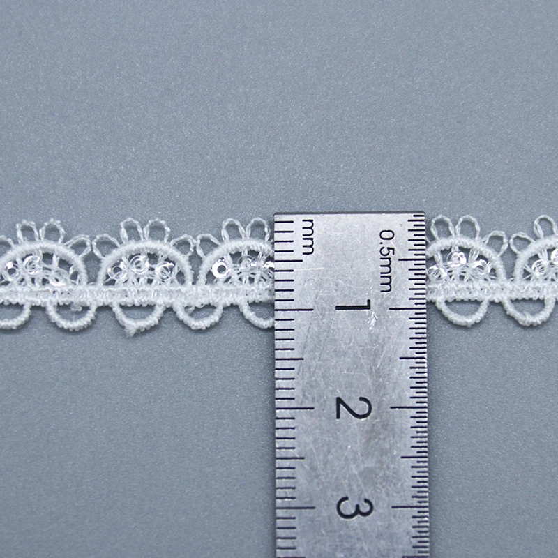 best selling durable dress decoration fashion sequin decorative water soluble lace for wedding dress