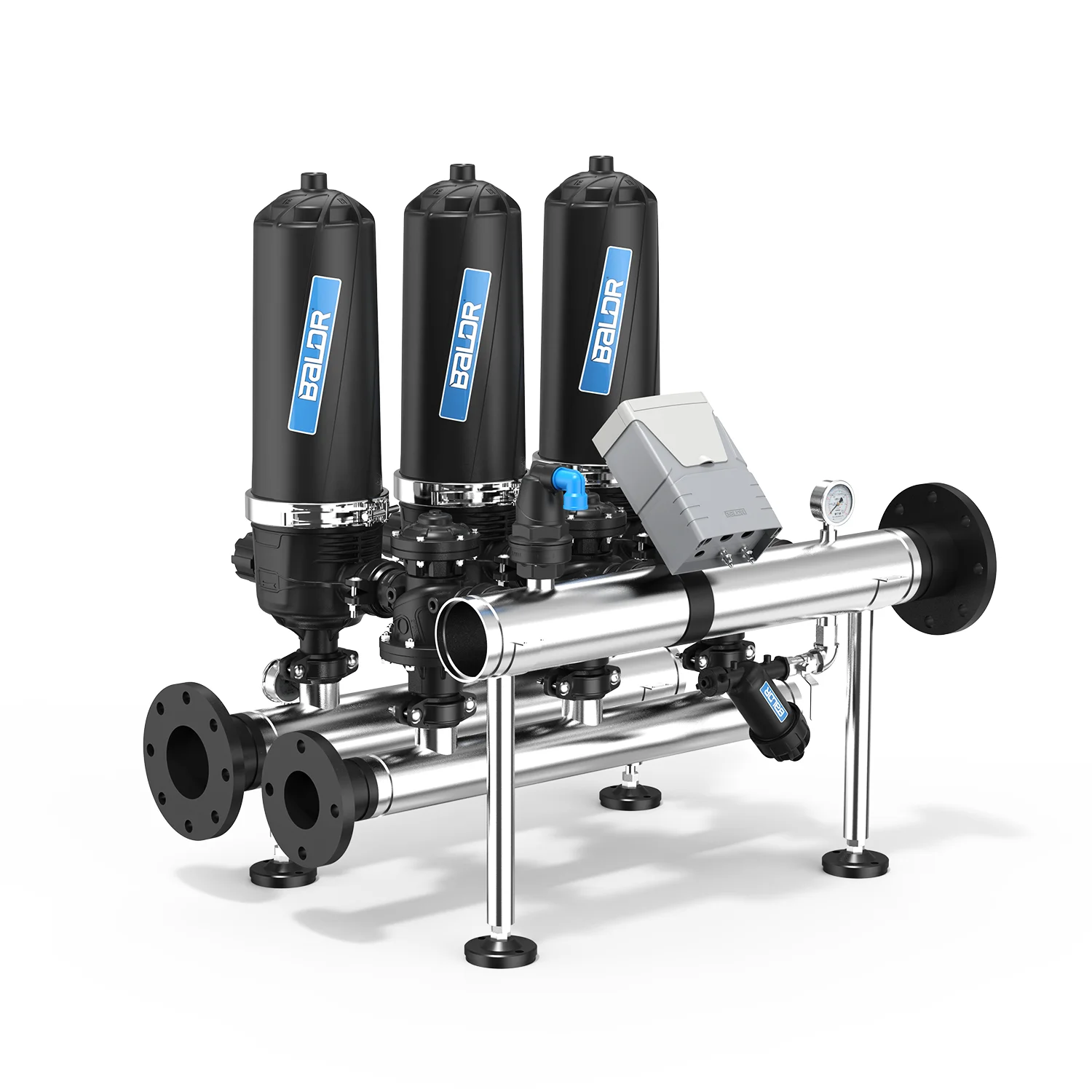 T Type 3 inch 3 Units agriculture and landscape irrigation Backwash Disc Filter filtration system irrigation water filter