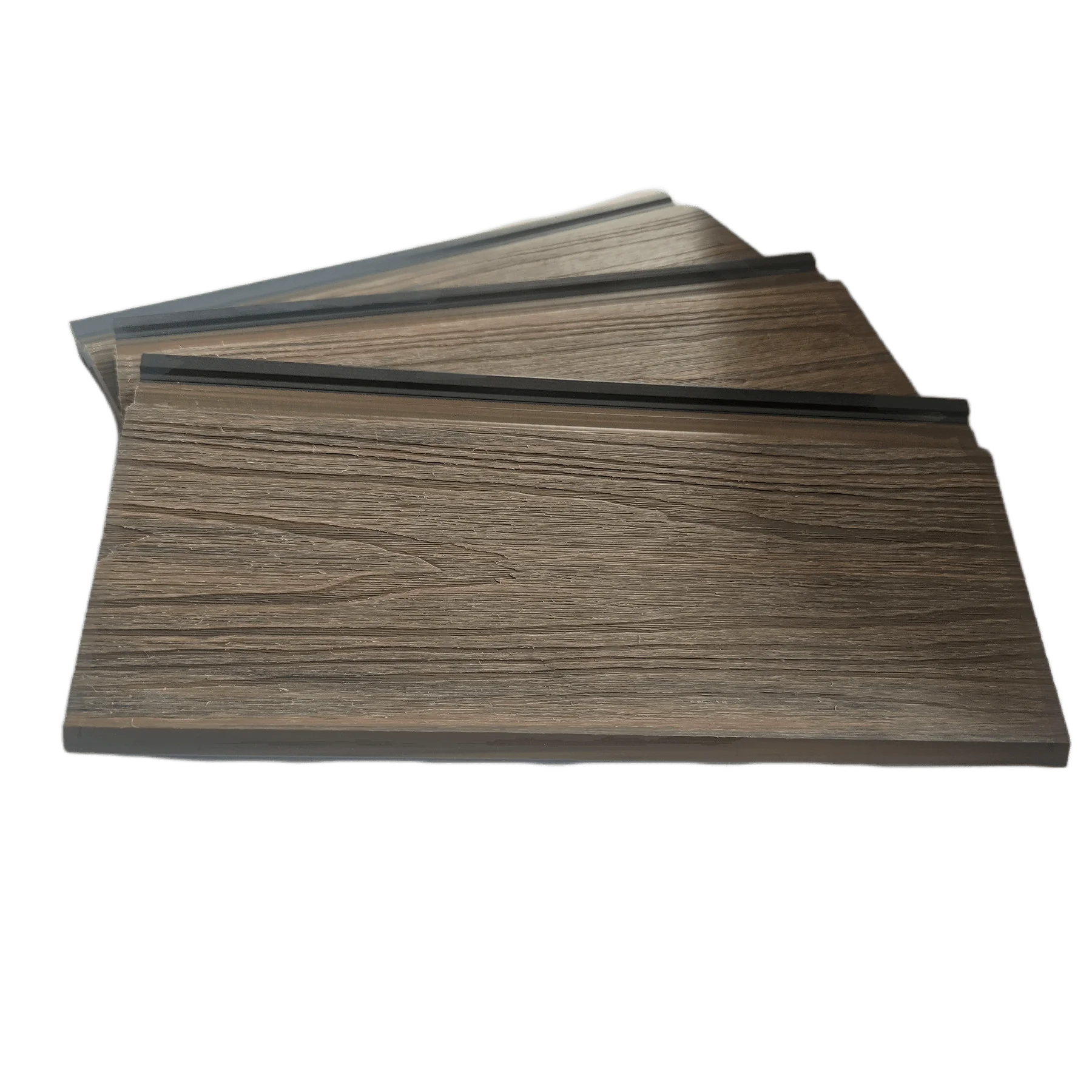 Co-extrusion 148*21mm grainy capped wall panel outdoor WPC coating Artificial wood plastic composite Exterior