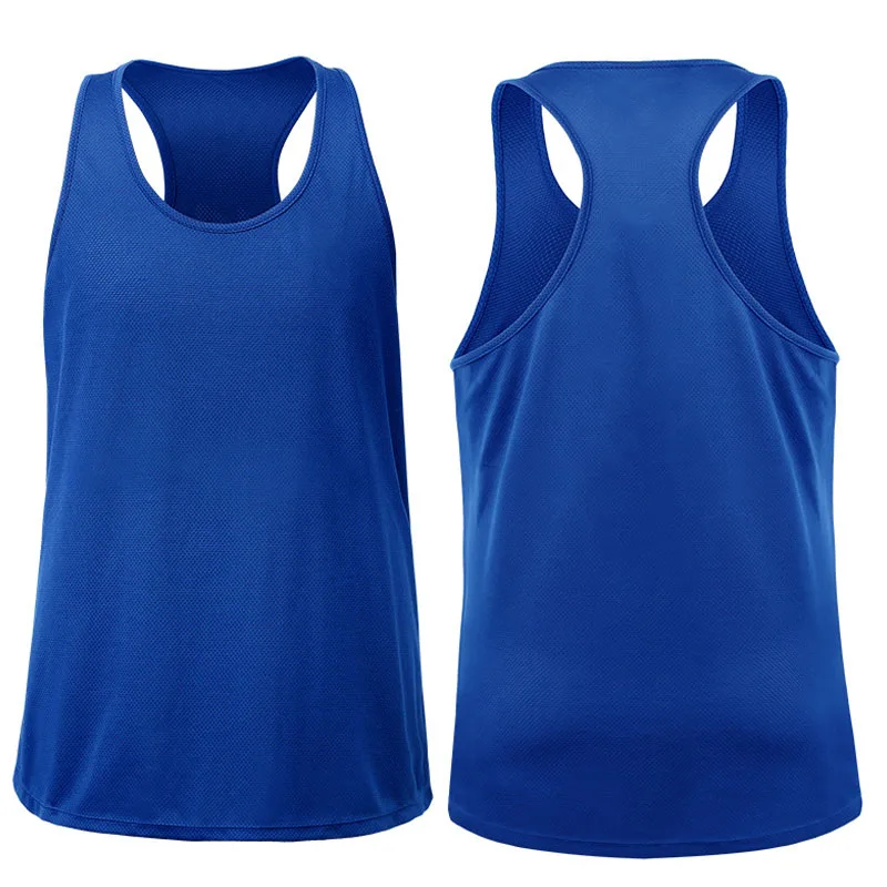 Oversized Running Fast Drying Exercise Gym Vests For Men Singlet Tank Top Polyester Spandex Vest Workout/