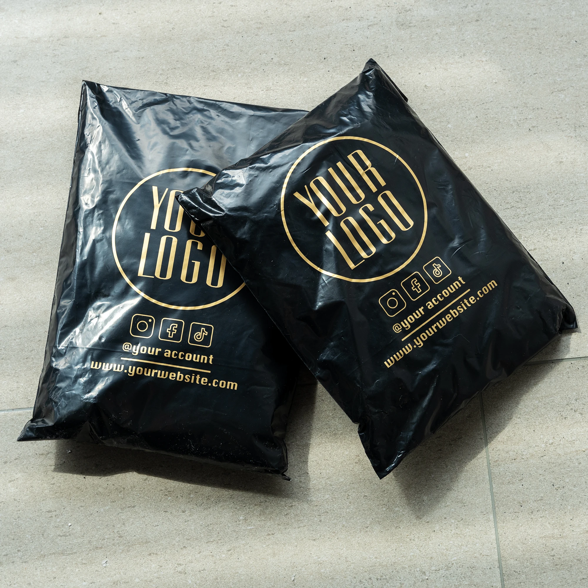 Custom Boutique Poly Mailers Plastic Printed Mailing Bag Self Adhesive Apparel Shipping Bag