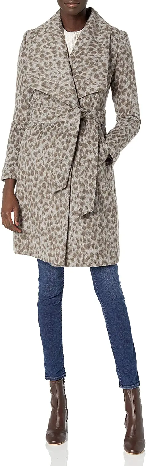 2022 Winter Plus Size Ladies Stylish Long Coats Slick Wool Coat Faux Fur Ladies Jackets Modest Long Trench Coats