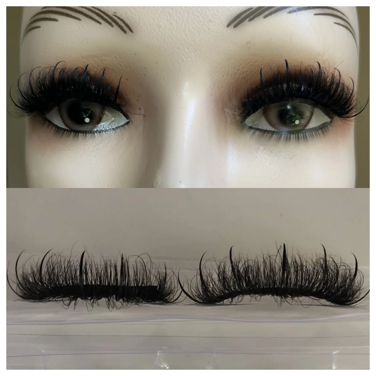 New Design 16mm 20mm Mink Eyelashes Private Label Mink Lashes With Spikes Strip Lashes That Look Like Eyelash Extensions