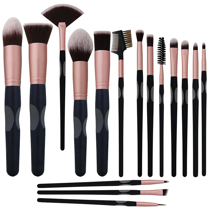 
Cowinner Makeup Brushes 16 Pcs Premium Synthetic Foundation Blending Blush Concealer Eye Shadow Makeup Brush Set With Travel Bag 
