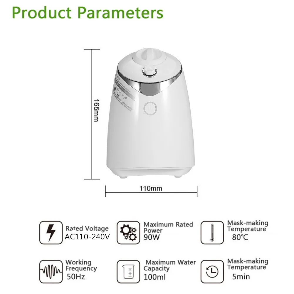 Best Sales Facial Mask Maker Machine Touch Control Facial Mask DIY Machine Beauty Product Natural Collagen Fruit Face Mask