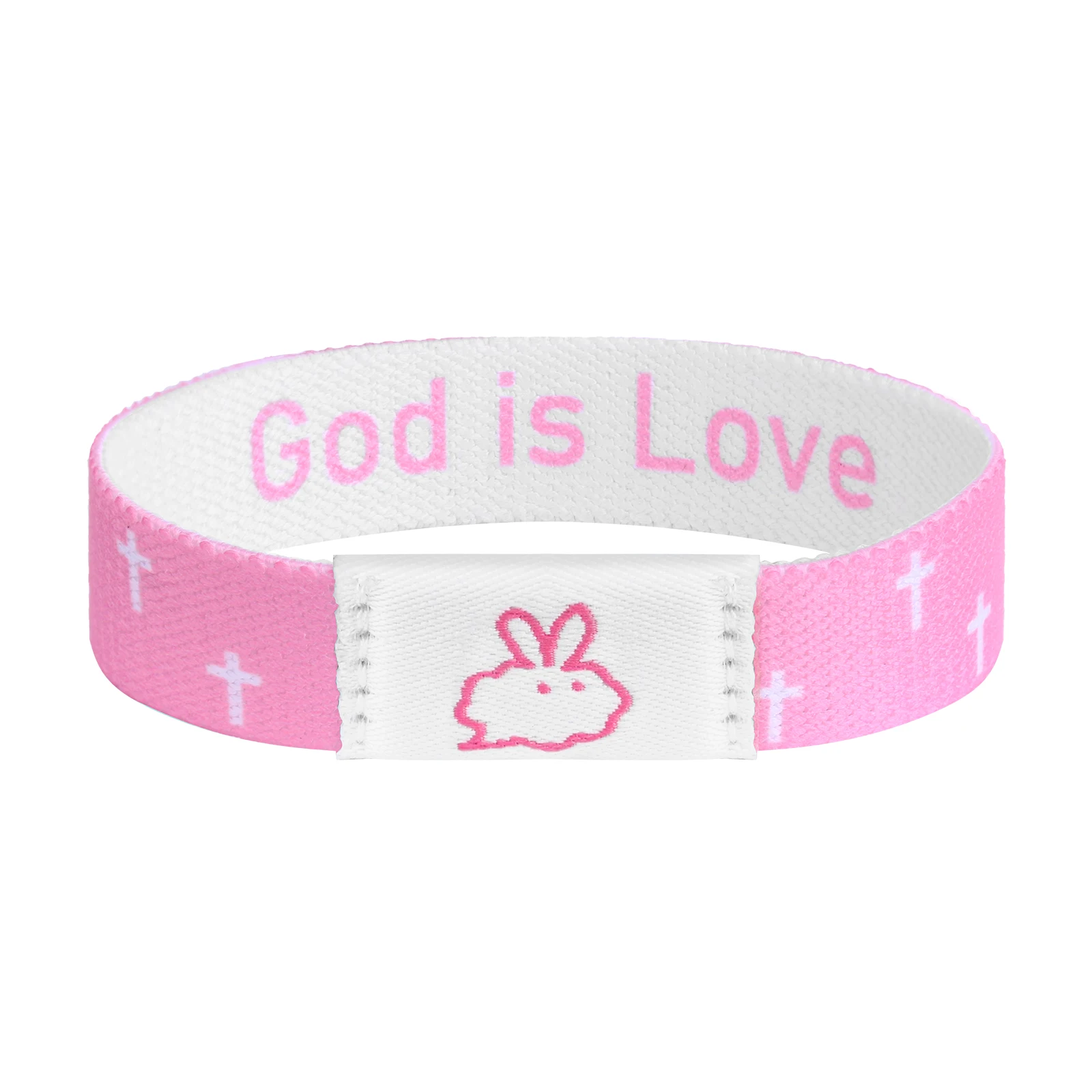 Pink Color Bible Verse God Is Love Christian Smart Nfc Code Gods Is Greater Than The Highs And Lows Jesus Bulk Bracelets