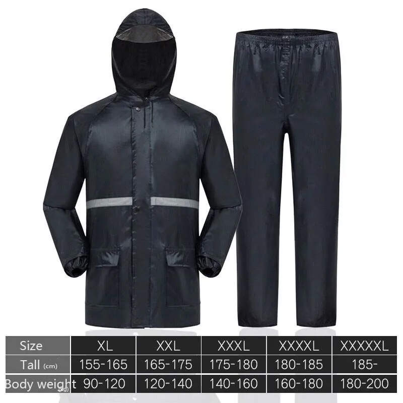 Cheap PVC Reflective Rain Coats Adults Waterproof Raincoat Motorcycle For Mens Rain Coat Jackets D23-85
