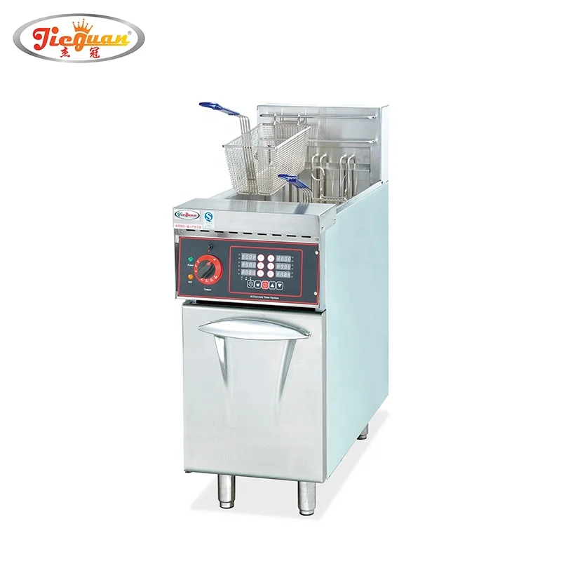 chicken deep fryer machine auto lift Commercial fryer production line