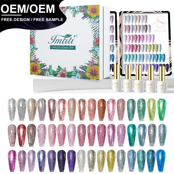 IMTITI New popular 48colors collection Platinum gel polish set box custom unique color book OEM ODM nail polish factory supplies
