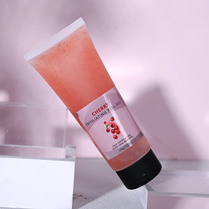 100% organic and natural Dead skin removal Cherry Exfoliating Face Gel For all skin types