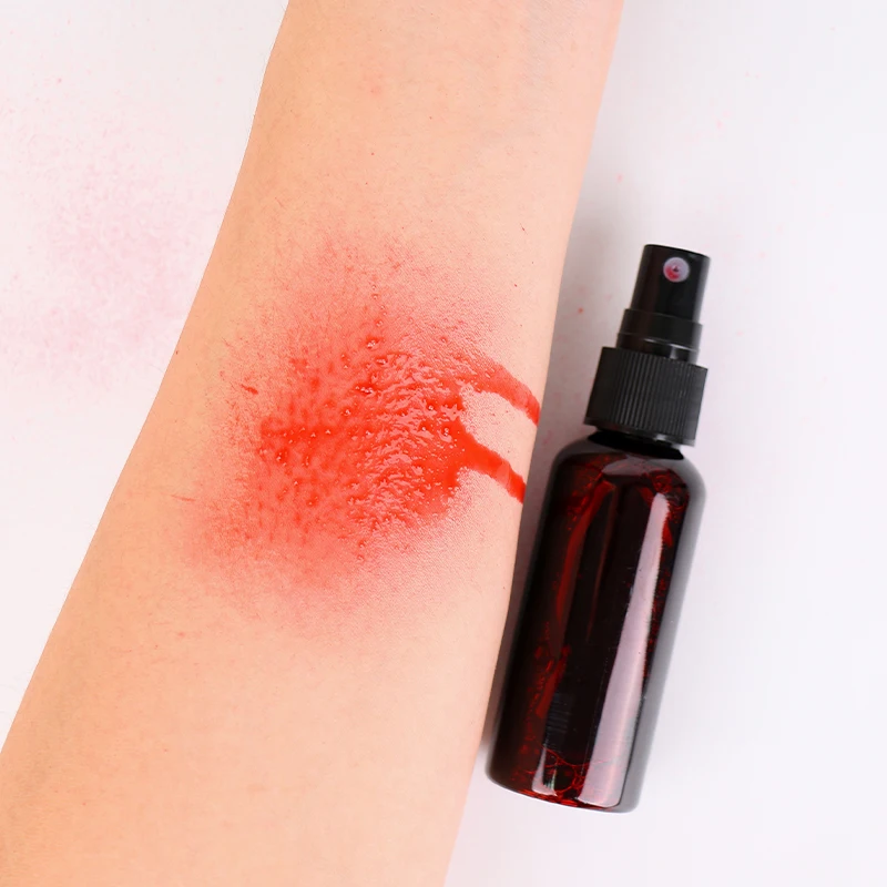 Special Effect Makeup Fake Blood Splatter Theatrical Liquid Artificial Blood Spray For Halloween Art Movie
