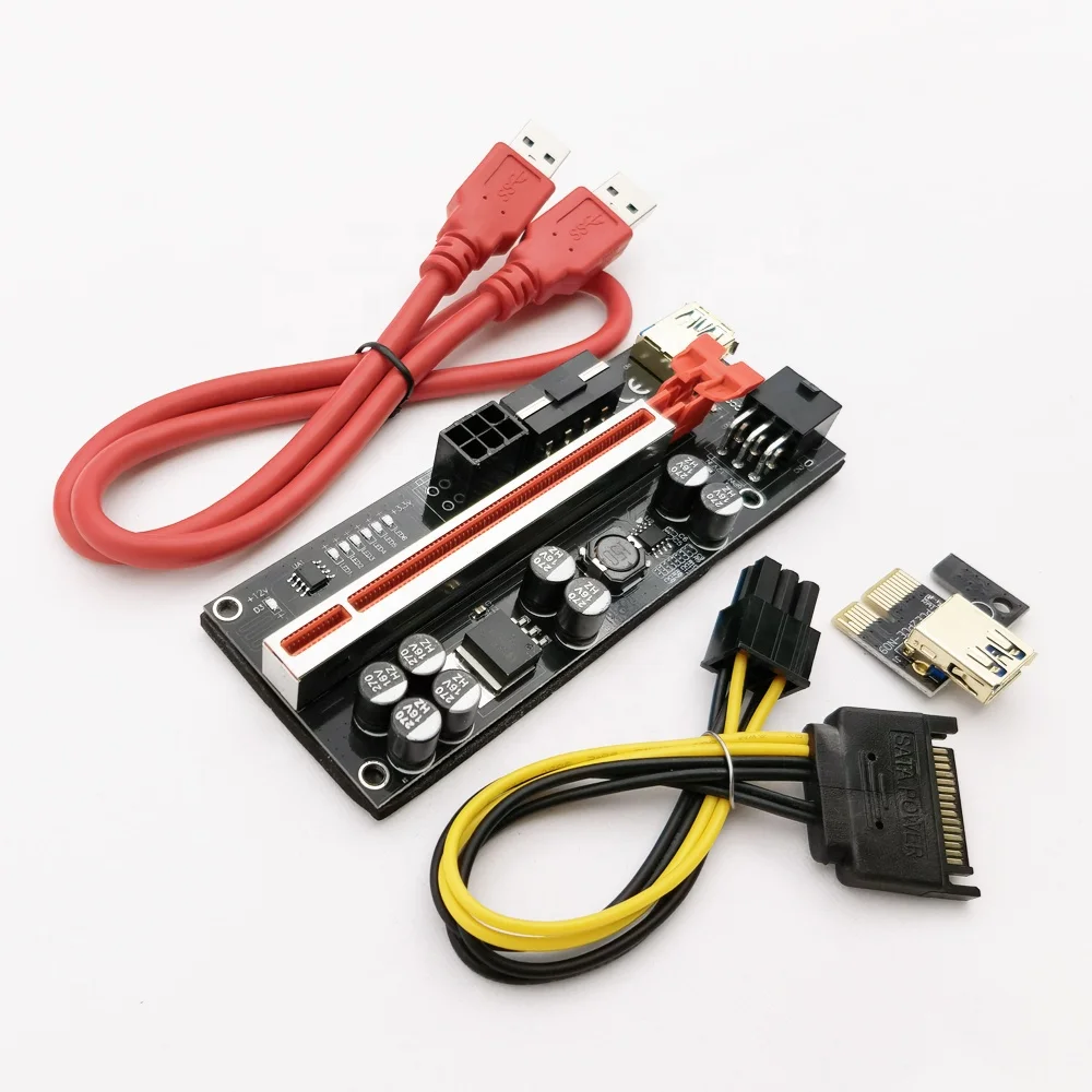 2021 VER010S Plus PCIe PCI-e Райзер-карта Ver 010S 1X до 16X расширитель-адаптер USB3.0 для графической карты