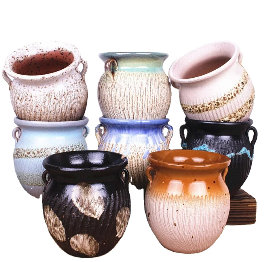 Indoor Pots Hot selling Ceramic Wholesale Handmade Ventilate Flower Pot Succulent