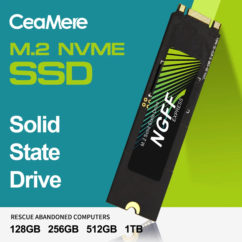 CeaMere High-Speed 2280 M.2 NGFF SSD 128GB 256G 512G 1TB SSD For Desktop Laptop internal solid state disk m.2