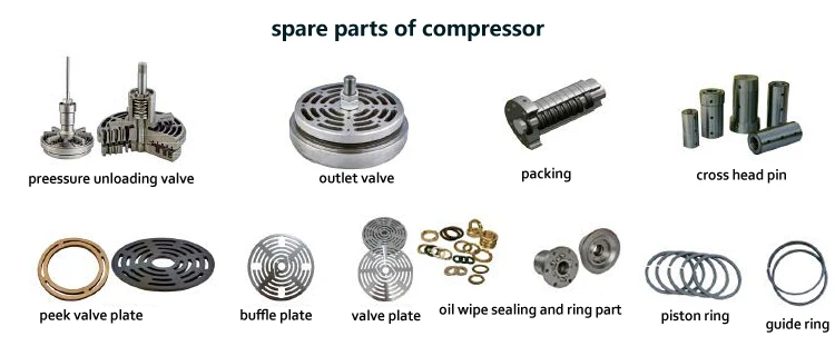 CNG air oxygen nitrogen hydrogen CO2 argon helium pet air compressor spare parts sealing PTFE piston ring