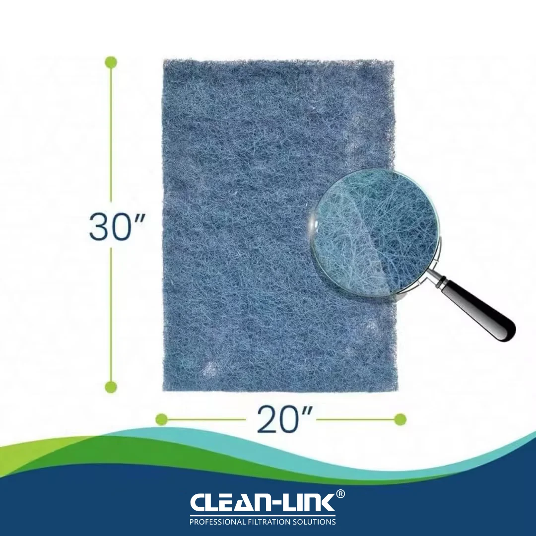 Washable Polyester Fiber Filter Media Fit HVAC Furnace Filter Air Conditioner Hog Hair Pad