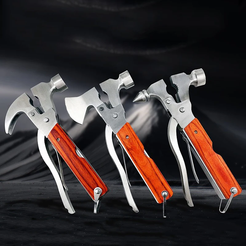 Outdoor Popular Multi-tool Scaffold Folding Hammer Multi-functional Claw Hammer Mutil Tools  Axe / Safety Hammer