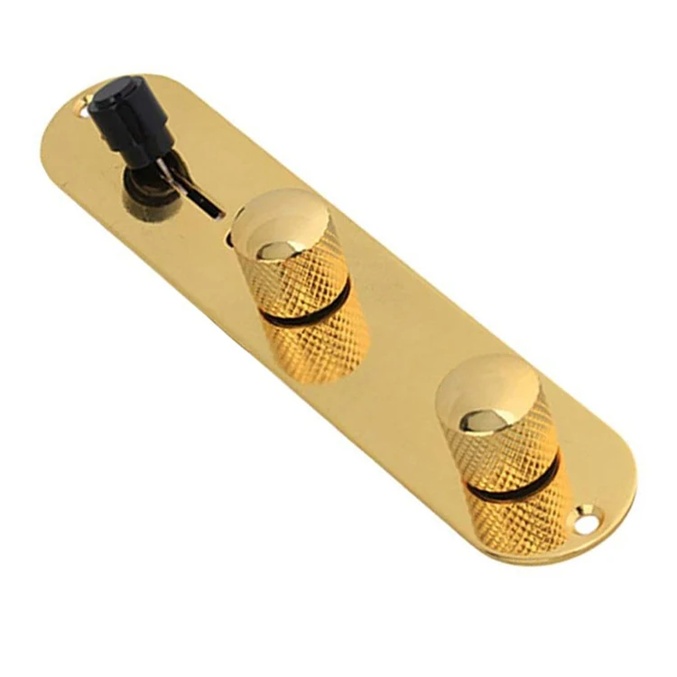 Gold Prewired Control Plate 3 Way Loaded Switch Wiring Harness Knobs electric guitar wiring for TL Guitars