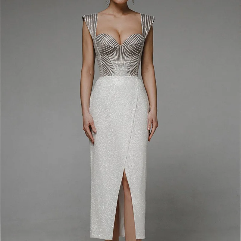 Latest Gowns Designs Off Shoulder Casual Lady Dress