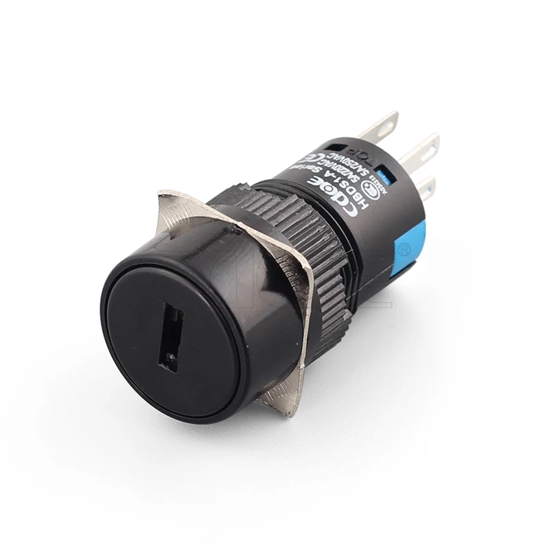 Plastion 1no 1nc round head lock pin terminal 2 position 3 position key switch 16mm