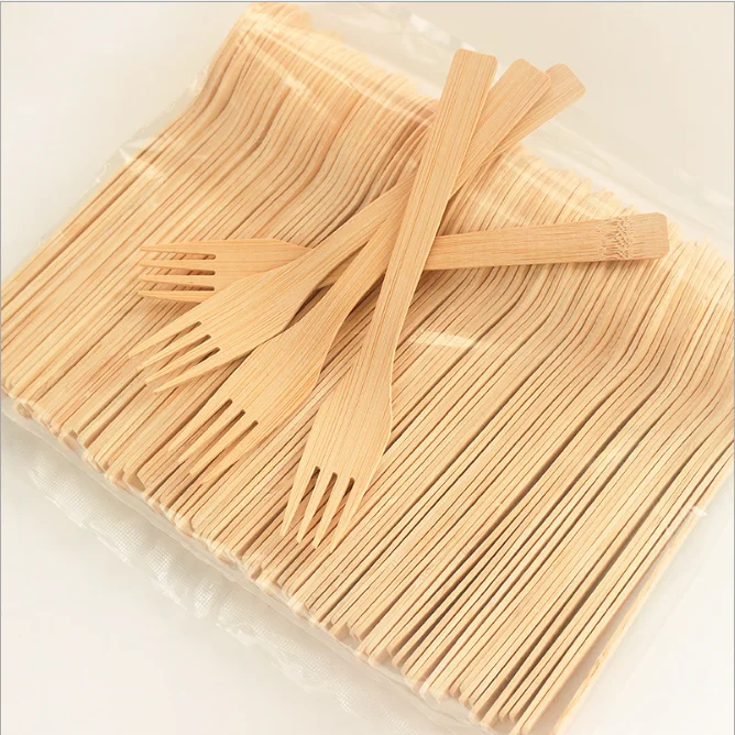 Disposable bamboo knife/ fork/ spoon/ utensils 16.5-17 cm