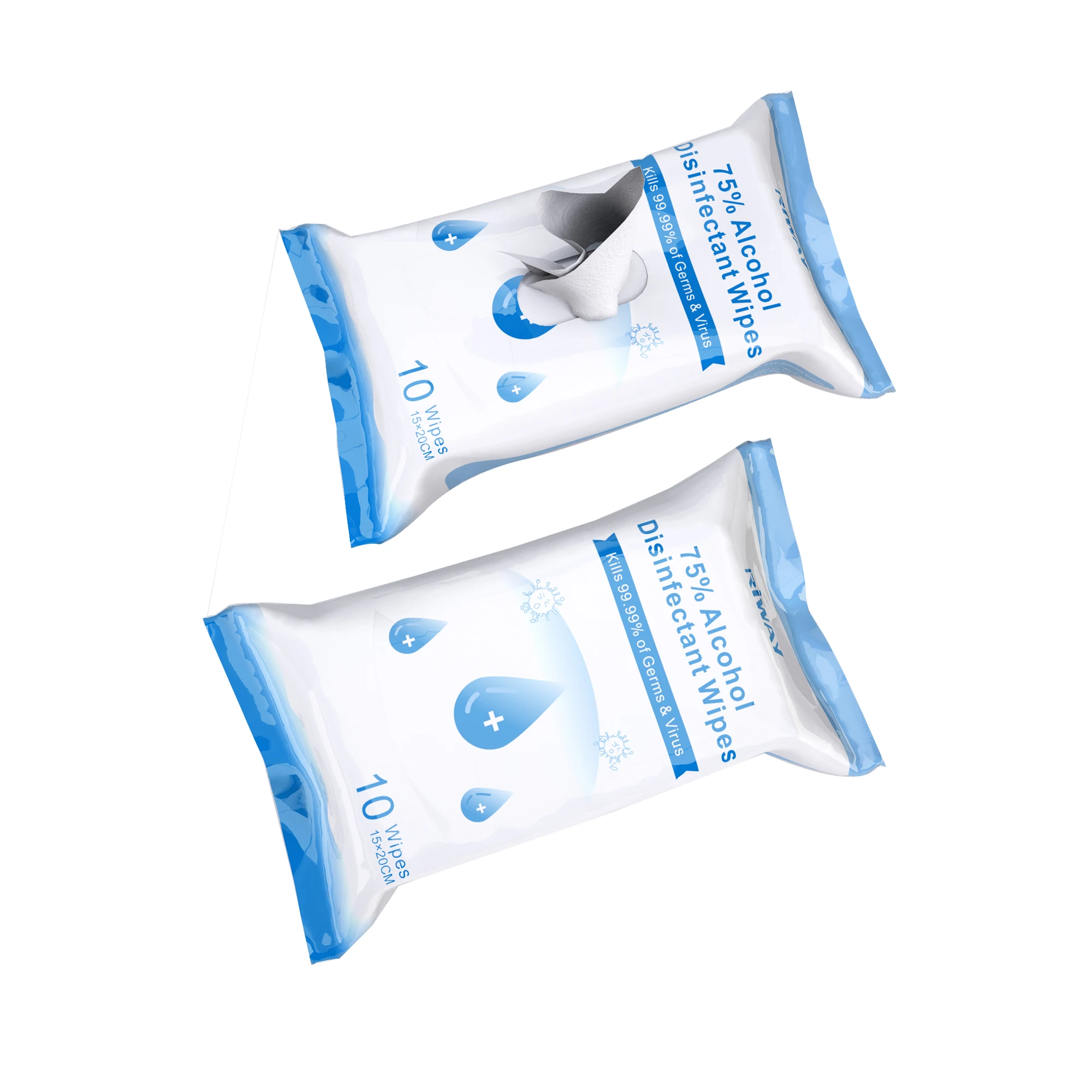 70% Isopropyl Alcohol Wipes Antibacterial Wet Wipes